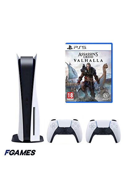 Sony Consola Playstation 5, Ps5 Ediția cu disc 825GB + Două controlere + Assa...