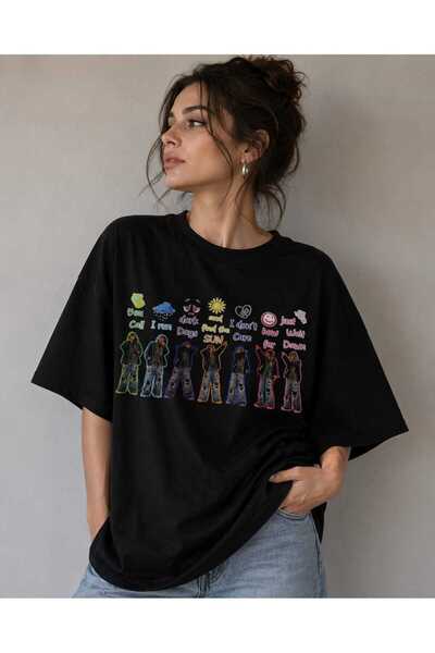puolikuu Tricou oversize imprimat Arirang World Tour BTS