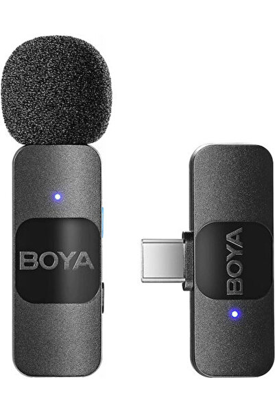 AS BOYA Boya BY-V10 Ασύρματο Μικρόφωνο Πέτου Τύπου C, με Κλιπ για Κινητά