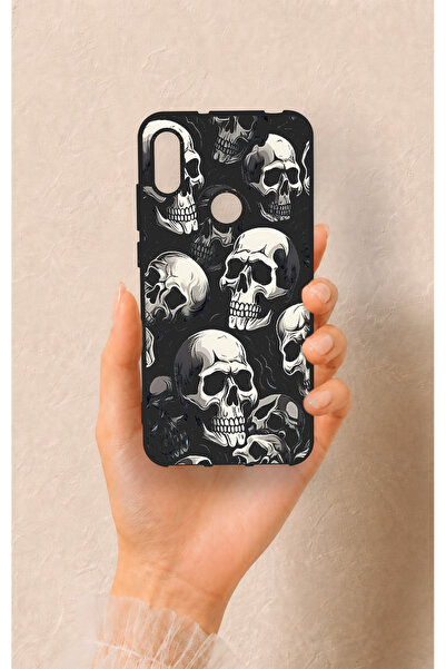 Vip Case Huawei Y6 2019 Uyumlu Kuru Kafa Desenli Darbe Emici Kılıf