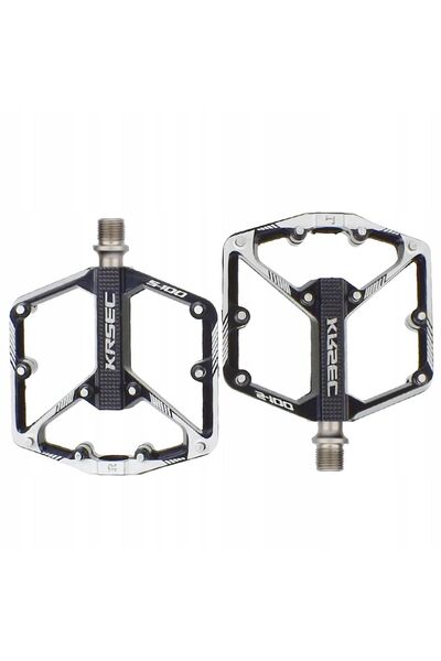 Gearox Krsec S-100 Pedale din aluminiu pentru platformă de biciclete Negru