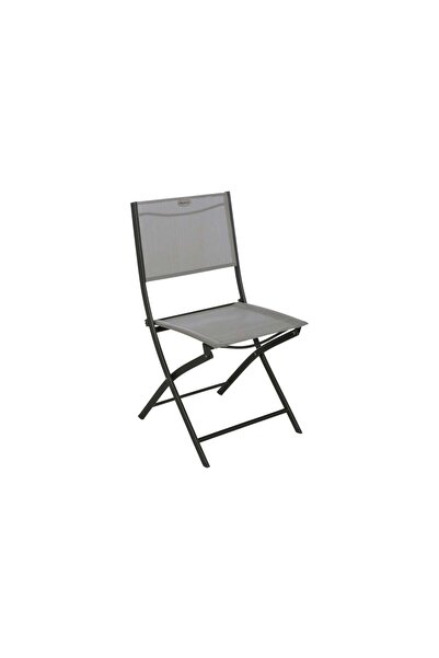 Hesperide Scaun de grădină pliabil Modula, aluminiu și poliester gri, H.87 cm