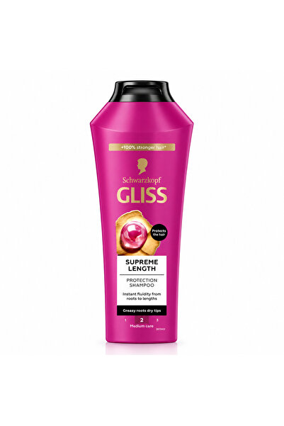 Schwarzkopf Șampon Gliss® Supreme Length pentru rădăcini grase și vârfuri usc...