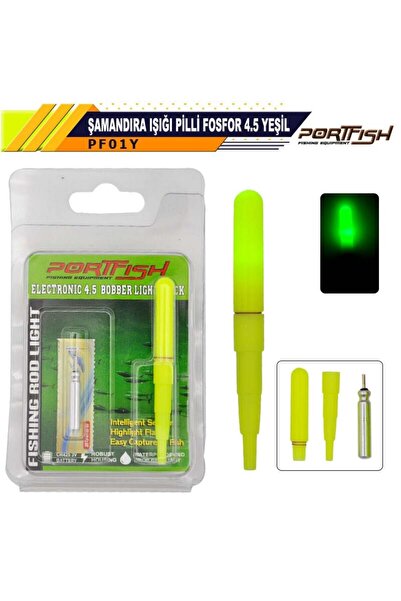 Port Fish Portfish Şamandıra Işığı Pilli Fosfor 4,5 Yeşil
