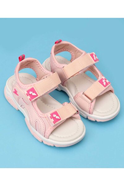 Cute Walk by Babyhug Solid Color Velcro Closure Sandals - Pink
