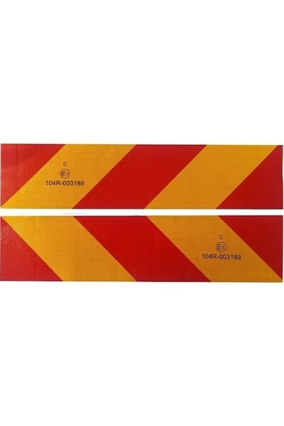 REFLECTIV Set de 2 plăci reflectorizante pentru camioane 55cm x 14cm