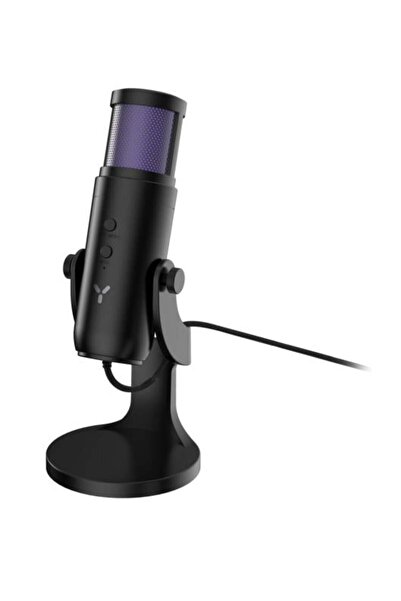Isy Microfon USB IMI-2000 cu iluminare de fundal LED Negru