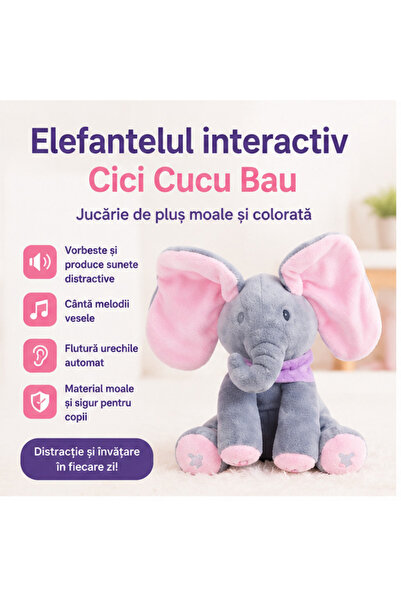 OEM Интерактивна играчка слонче Cici Cucu Bau