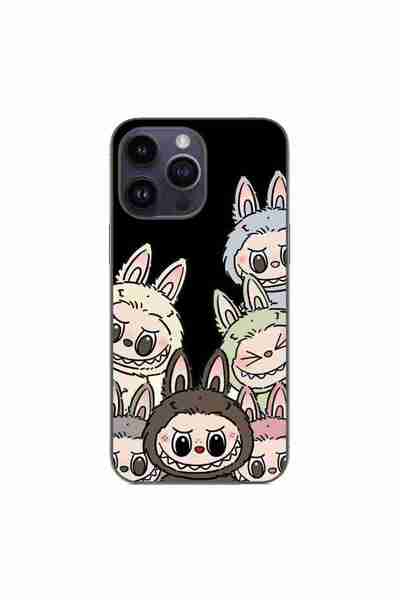 OEM Husa compatibila cu Apple iPhone 15 Pro Max Silicon Gel Tpu Model Labubu ...