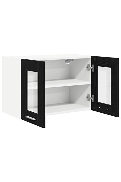 vidaxl Dulap suspendat Stejar Negru 60 x 31 x 40 cm Lemn compozit