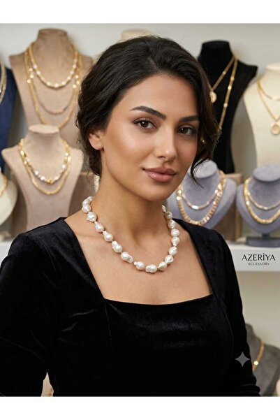 AZERİYA ACCESSORY ORJİNAL BAROK İNCİ KOLYE