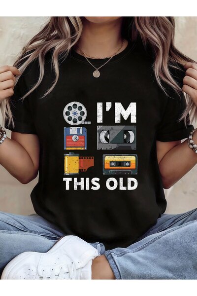 121 Plus Size - Retro Nostalgia Technology I'M That Old Flash Disk and Casset...
