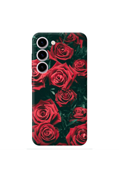 Other Samsung S23 Plus Red Roses Transparent Silicone TPU Θήκη