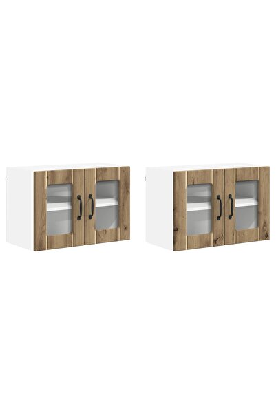 vidaxl Kitchen cabinet 2 pcs Artisanal Oak 60 x 31 x 40 cm