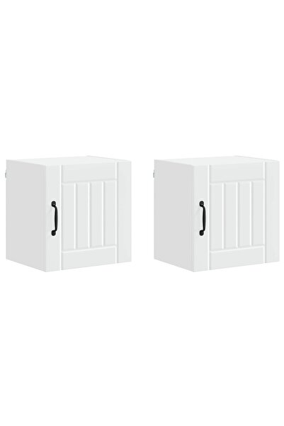 vidaxl Kitchen cabinet 2 pcs White 40 x 31 x 40 cm Composite wood