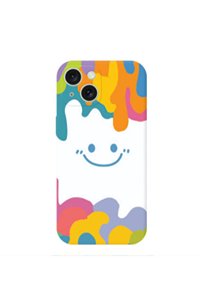 Other Apple iPhone 15 Plus Oil Paint Smile Transparent Silicone TPU Θήκη