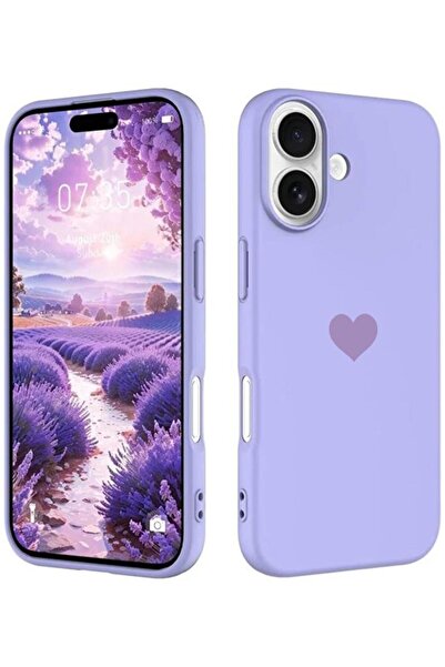3GEN CASE iPhone 17 Kalp Logolu Lansman Kılıf İçi Kadife Kaplamalı Kamera Yük...