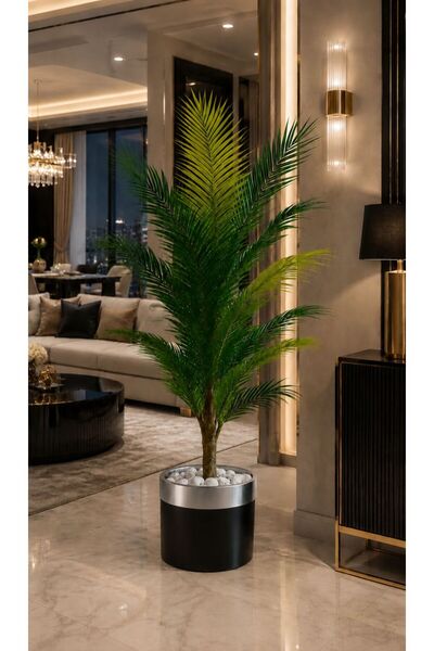 Altun Çiçekcilik YAPAY AĞAÇ AREKA 150 CM LUX METAL SAKSI DAHILDIR