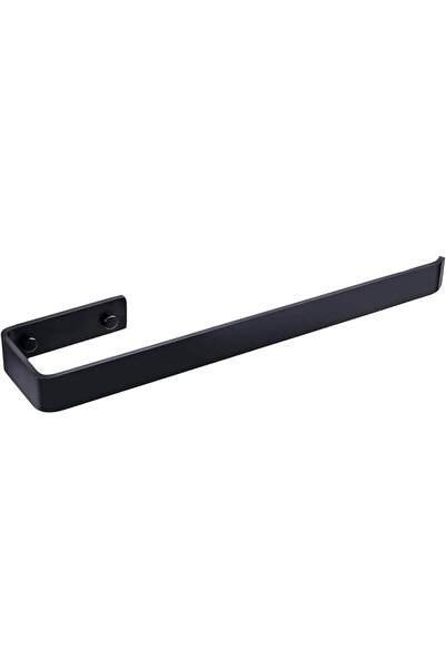 The Bros Towel Holder Bathroom Screw-Mounted Black Towel Hanger Heavy Duty