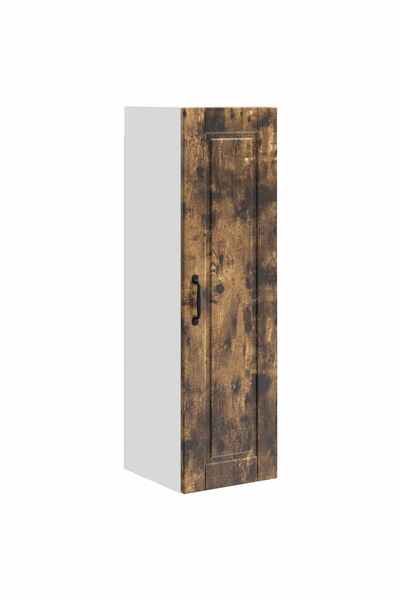 vidaxl Dulap de bucătărie cu raft Stejar fumuriu 30 x 31 x 100 cm