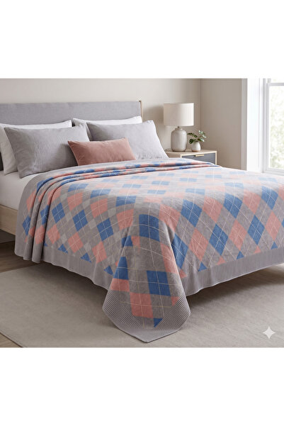 DOUX HOME Baklava Pattern Knitwear Bedspread 220 X 240