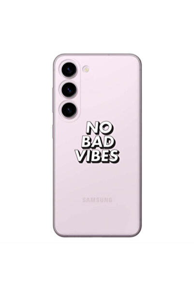 Other Samsung S23 Plus No bad vibes Transparent Silicone TPU Θήκη