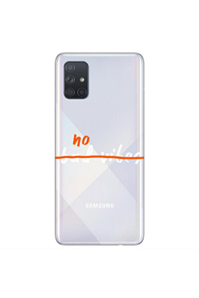 Other Samsung A71 No bad vibes 2 Transparent Silicone TPU Θήκη