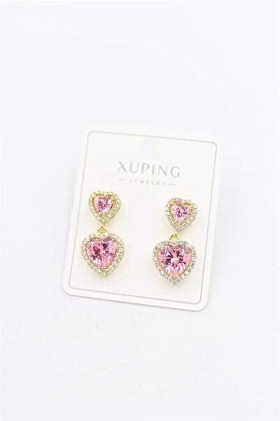 Marsilyan Nvdn- Ieg - Heart Earrings - Pink Iegrs-Nvdn1