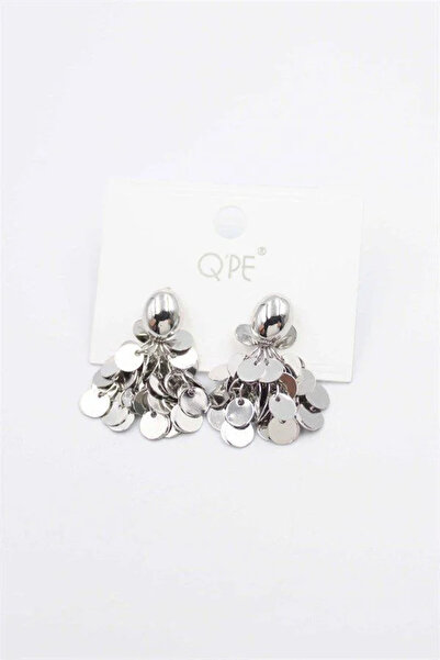 Marsilyan Nvdn- Ieg - Sequin Earrings - Silver Iegrs-Nvdn1