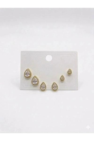 Marsilyan Nvdn- Ieg - Six Earrings with Water Drop Detail Iegrs-Nvdn1