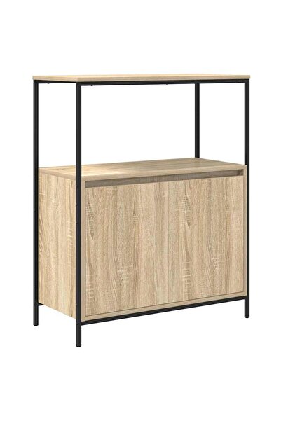 vidaxl Dulap de baie cu rafturi Stejar Sonoma 76,5x35x95 cm