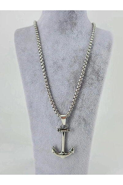 Marsilyan Nvdn- Ieg - Three-Dimensional Anchor Figure Steel Necklace Iegrs-Nvdn1