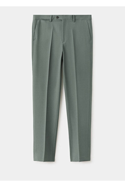 MANGO Man Turin %100 yün kumaş pantolon