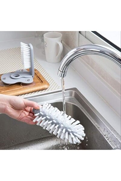Yıldızan Terra Organic Medium Hard Flexible Bristle Cup Washing Brush, for Ho...