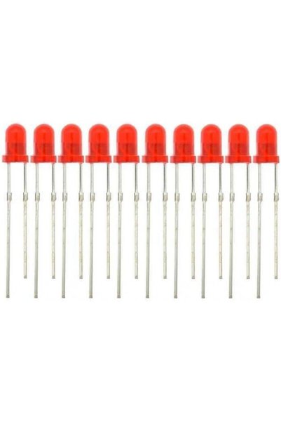 Yıldızan Madinka Kırmızı Led - 3mm - 10 Adet Madinka 1230993