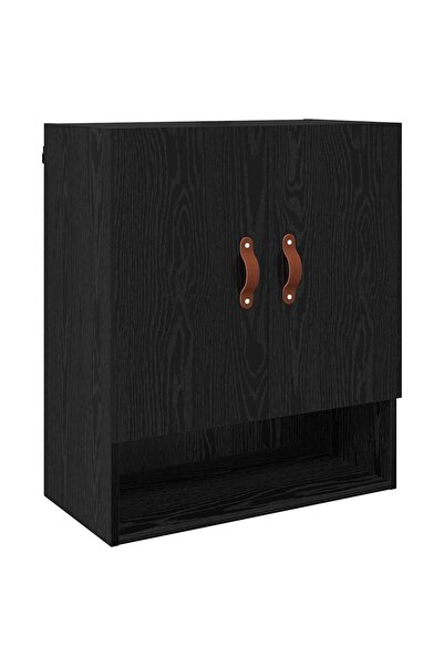 vidaxl Dulap de perete Stejar negru 60 x 31 x 70 cm Lemn compozit