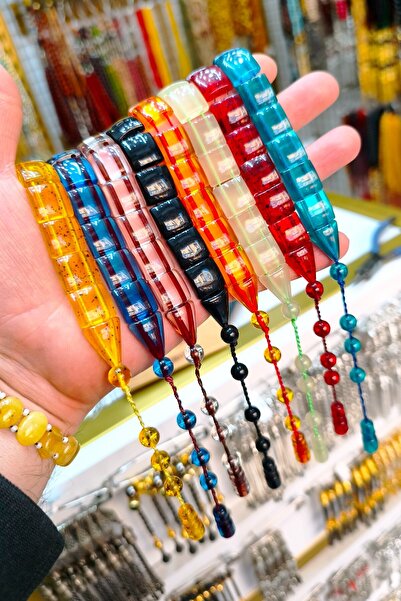 Vip Kehribar Wholesale Shaking Fish Zaza Prayer Beads - 8 Pieces of Powdered ...