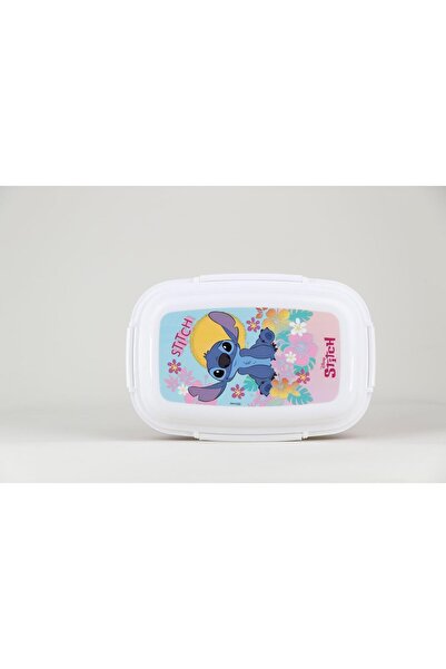 Generic Stitch Lunch Box with 4 Closure Clips and 4 Trays from Sun-ce, Pink, ...