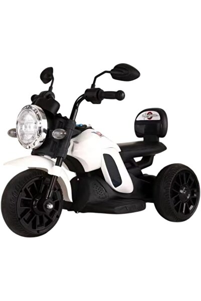 United 6V 3-Wheel Medium Electric Kids Bike, White, Model 6689-BRJ