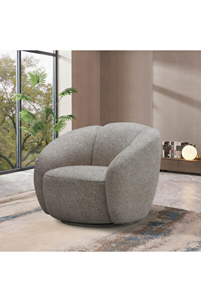 Home Box Orris Fabric Swivel Accent Chair