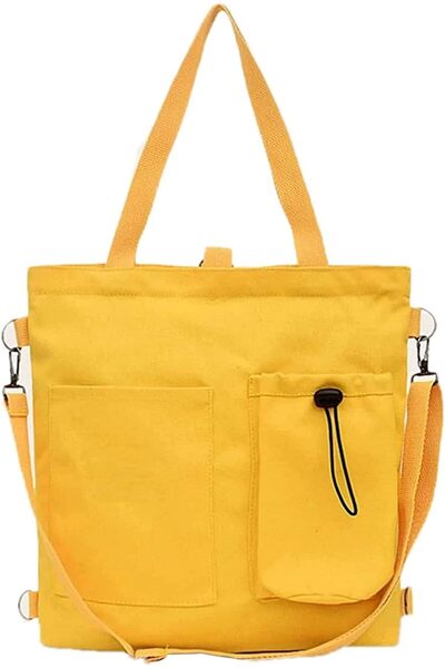Generic Glutech Large Canvas Tote Bag for Women with Magnetic Closure, for Sh...