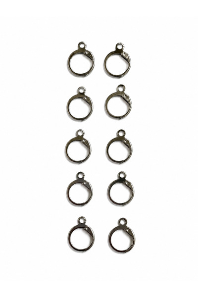 Major Hobi 12 mm Earring Attachment Silver Hoop Earring Clip Jewelry Material...