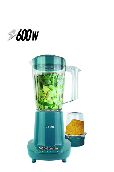 CLIKON خلاط 2 في 1 مع وعاء غير قابل للكسر 600 واط CK2668 أزرق فيروزي