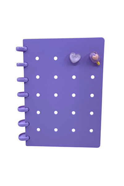 Elit CROTUS B6 DİSK SPRALLİ DEFTER MOR