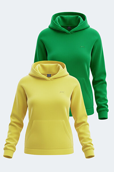 Slazenger SASSA Σετ 2 τεμαχίων Γυναικείο φούτερ με κουκούλα και τσέπες