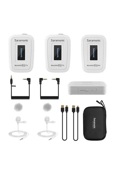 Saramonic Yükseltilmiş Blink500 Pro DSLR Video Kamera için Çift Kanallı Kablo...