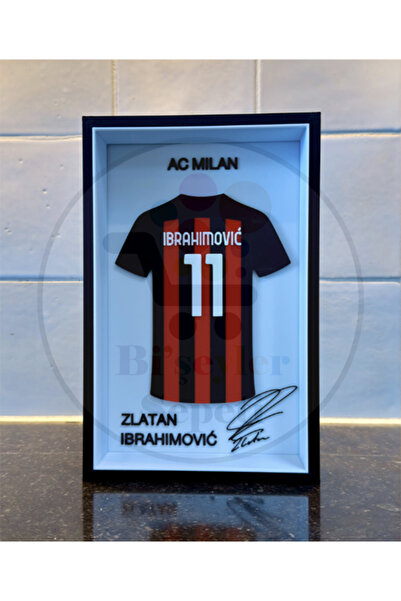 Bi'şeyler Sepeti Zlatan Ibrahimović - AC Milan - Forma İmzalı Çerçeve Hediyel...