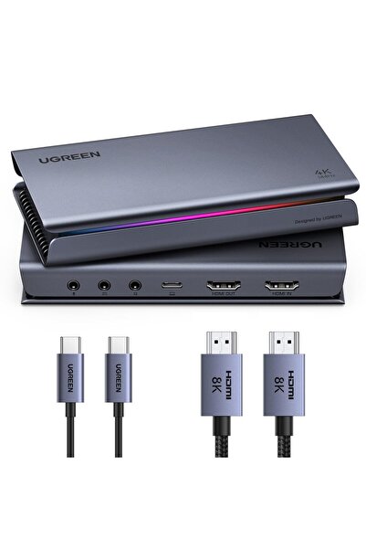 Ugreen 4K Yakalama Kartı, HDMI 2.1 4K144Hz Kayıt ve Geçiş, Düşük Gecikme, PS5...