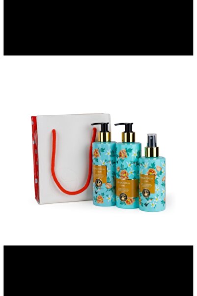 The Beauty Secrets Gift of Happiness Rose Italy Includes 3 Pieces and a Speci...