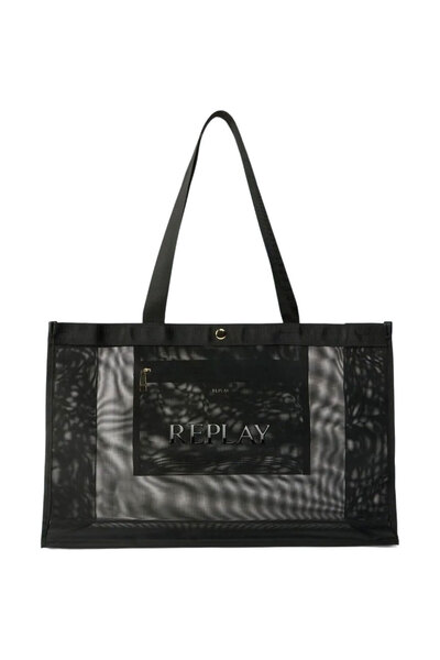Replay μαύρη shopping bag FW3727